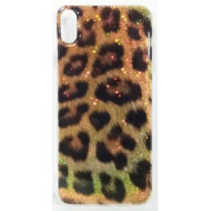 Capa De Tpu Com Desenho De Leopardo Para Iphone Xs (5.8)