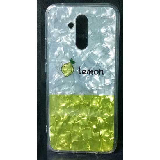 Capa De Silicio Bling Glitter Para Huawei Mate 20 Lite Limon