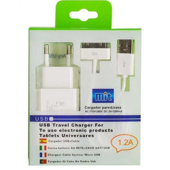 Carregador New Science Para Iphone 4/4s 220v 1.2a Branco