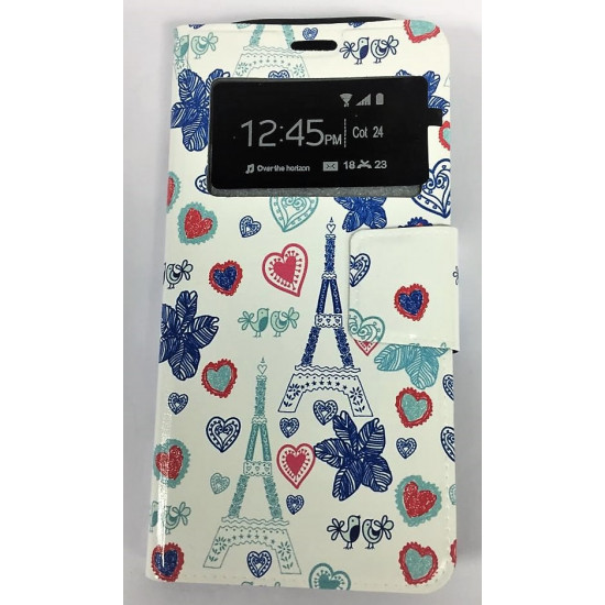 Flip Cover Janela Com Samsung Galaxy A3 2017 A320 (4.7) Desenho