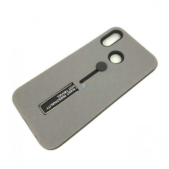 Cover Kickstand Matte With Finger Strap Xiaomi Redmi Note 5 Pro Grey