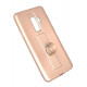 Silicone Case Motomo With Finger Ring For Samsung Galaxy S9 Plus G965 Pink / Gold