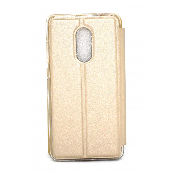 Capa Flip Cover Com Janela Candy Xiaomi Redmi 5 Dourado