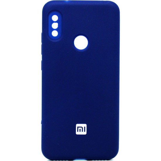 Capa Silicone Xiaomi Redmi 6 / 6 Pro Azul Fosco