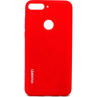 Capa Tpu+Lining Case Huawei Y7 2018 Rojo