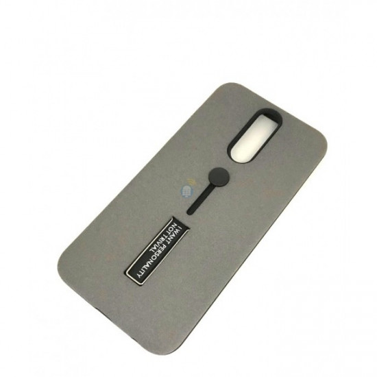 Capa Kickstand Matte Con Alza De Dedo Xiaomi Mi 5 Plus Gris