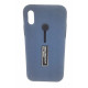 Cover Kickstand Matte With Finger Strap Apple Iphone X (5 .8) Blue