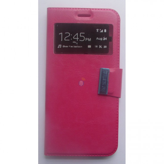 Capa Flip Cover Com Janela Apple Iphone 5 Rosa