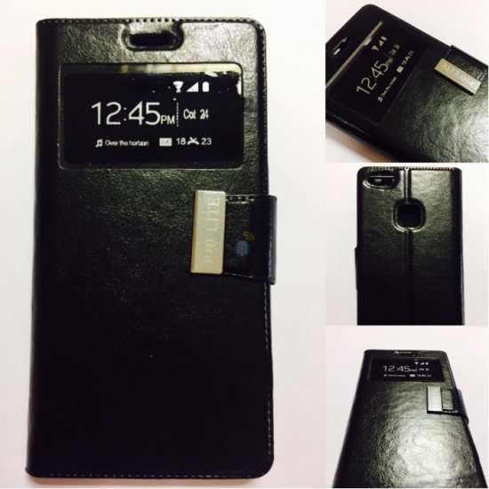 Capa Flip Cover Com Janela Huawei P10 Preto