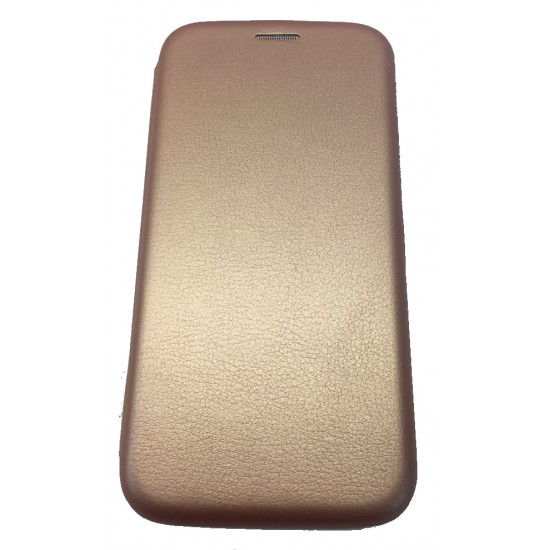 Flip Cover ( Com Silicone E Sem Janela ) Apple Iphone X / Iphone 10 Pink / Gold