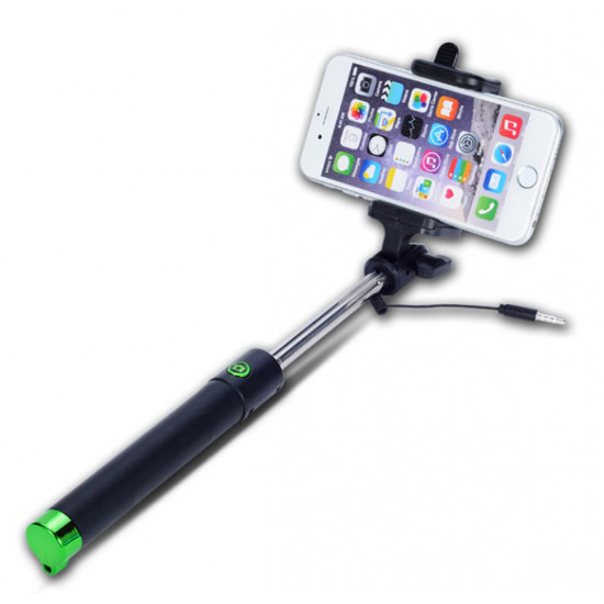 Selfie Stick Sanda Sd-1020 Com Fio Verde