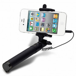 Selfie Stick Sanda Sd-1020 Com Fio Negro