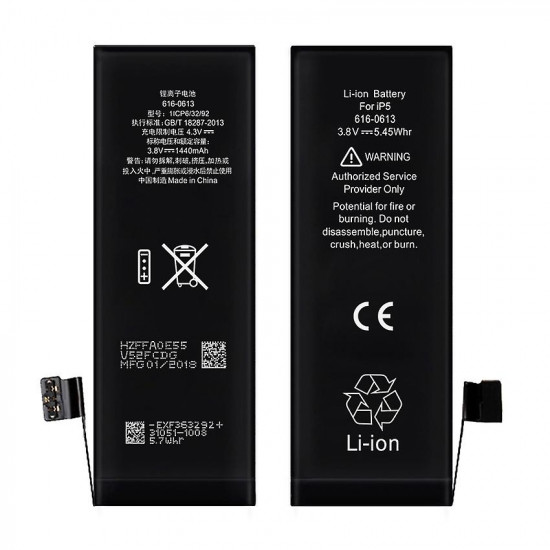 Bateria Apple Iphone 5s 1560mAh 3.8V Bulk