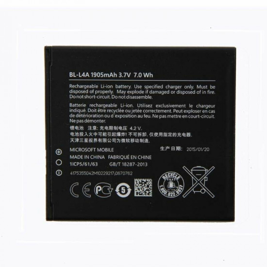 Battery Bl-L4a Nokia Lumia 535