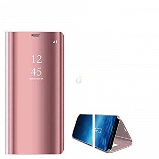 Flip Cover Clear View Standing Cover Huawei P30 Pro Compativel Rosado