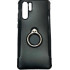 Silicone Case With Metal And Finger Ring Huawei P30 Pro Black