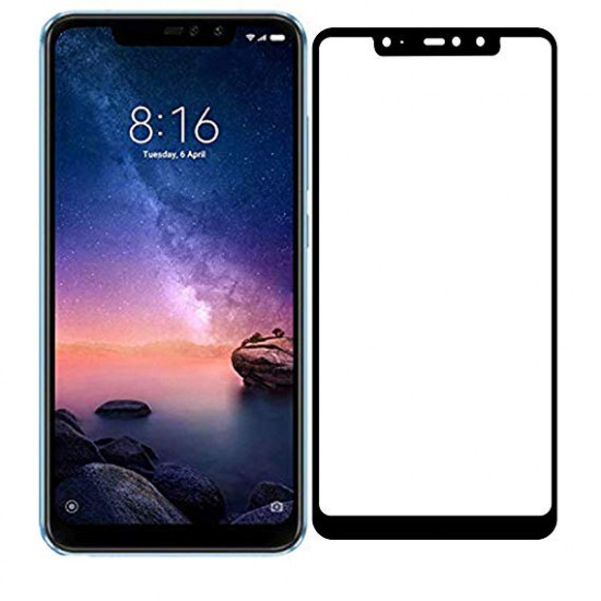 Protector De Pantalla De Cristal Templado 5D Xiaomi Redmi Note 9s/Note 9 Pro Negro