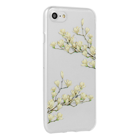 Capa De Silicone Com Desenho De Flor Para Huawei Y6 2019 Magnolia