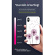 Capa Silicone Dura Com Desenho Flor Vennus Samsung Galaxy S10 Branco Rosa Do Deserto