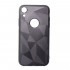 Capa Silicone Gel Com Padrão Diamante Apple Iphone Xr Preto