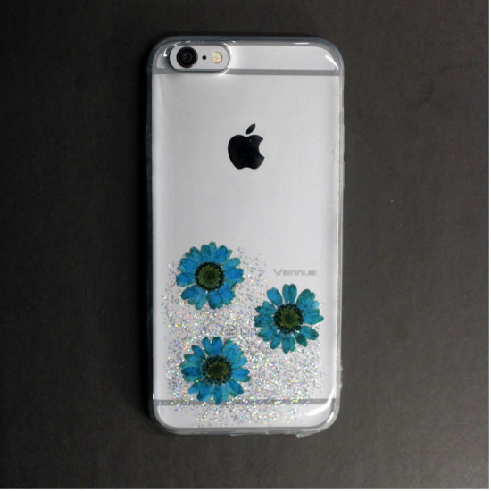 Capa De Silicone Vennus Real Flor Para Apple Iphone 6 Amelia