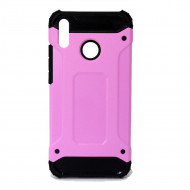 Capa Silicone Anti-Choque Armor Carbon Huawei Y9 2019 Rosa