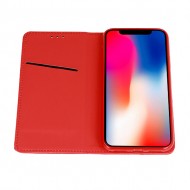 Flip Cover Smart Book Magnet Case Para Samsung Galaxy A71 Red