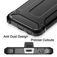 Capa Silicone Anti-Choque Armor Carbon Apple Iphone 12 / 12 Pro Preto
