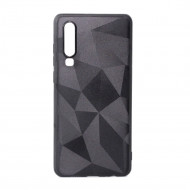 Capa Silicone Prism Diamond Mat Case Para Huawei P30 Negro