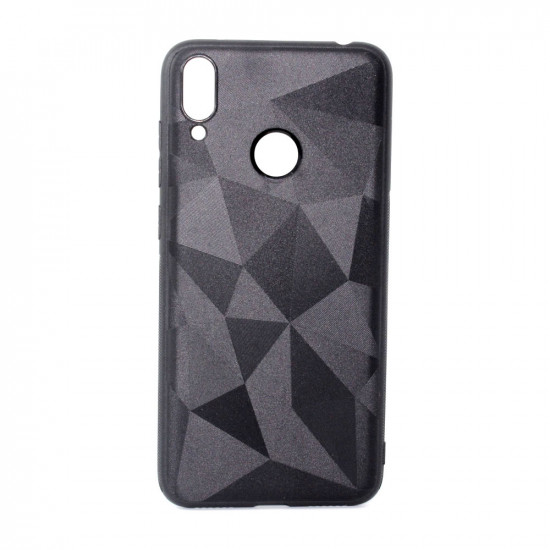 Capa Silicone Prism Diamond Mat Case Para Huawei Y7 2019 Negro