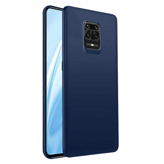 Capa De Silicone Xiaomi Redmi Note 9 Azul