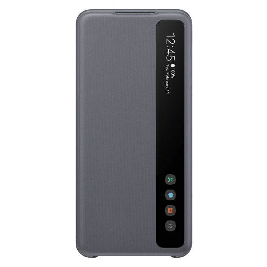 Flip Cover Smart Clear View Samsung Galaxy S20 Grey