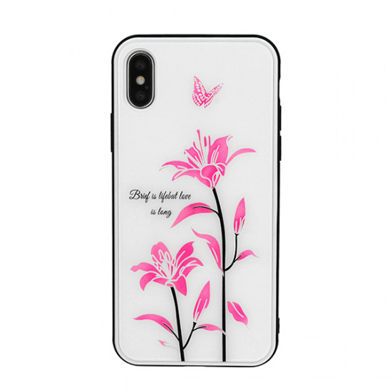 Estuche Rígido De Silicona Con Diseño Floral Vennus Apple Iphone 11 Pro White Desert Rose