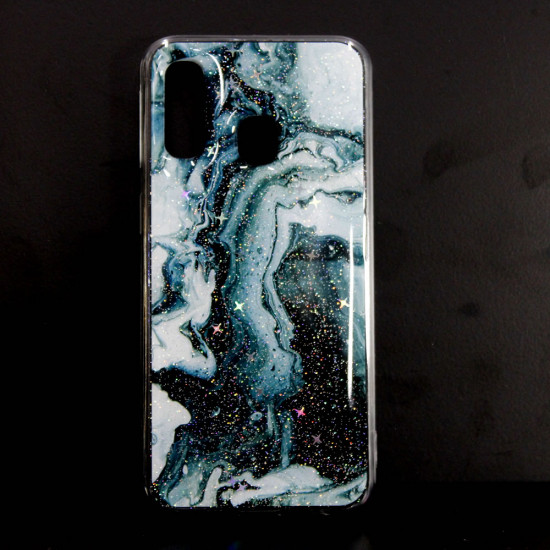 Samsung Galaxy A40 Hard Cover With Marble Stone Design