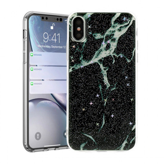 Tapa Dura De Samsung Galaxy A40 Con Diseño De Piedra De Mármol