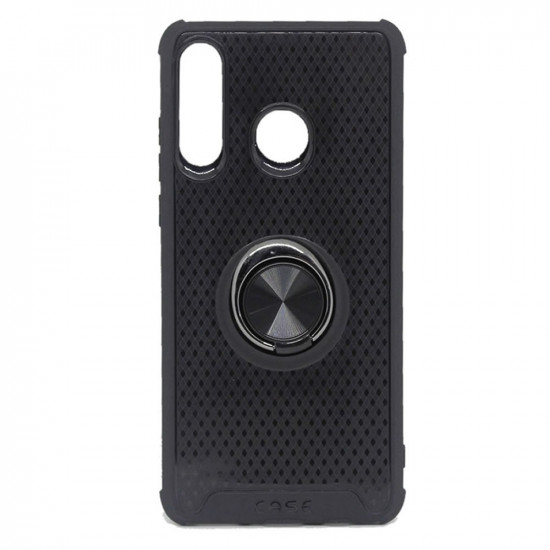 Capa Silicone Anti-Choque Anel De Dedo Samsung Galaxy A40s Preto