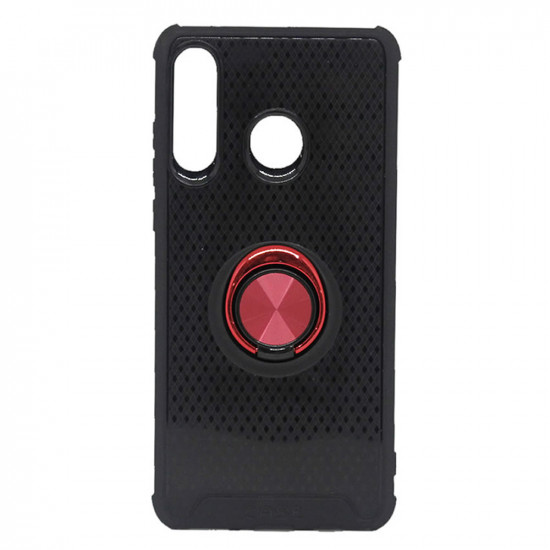 Capa Silicone Anti-Choque Anel De Dedo Samsung Galaxy A40s Vermelho