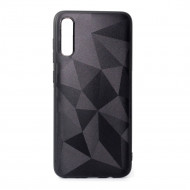 Capa Silicone Gel Com Padrão Diamante Samsung Galaxy A70 Preto