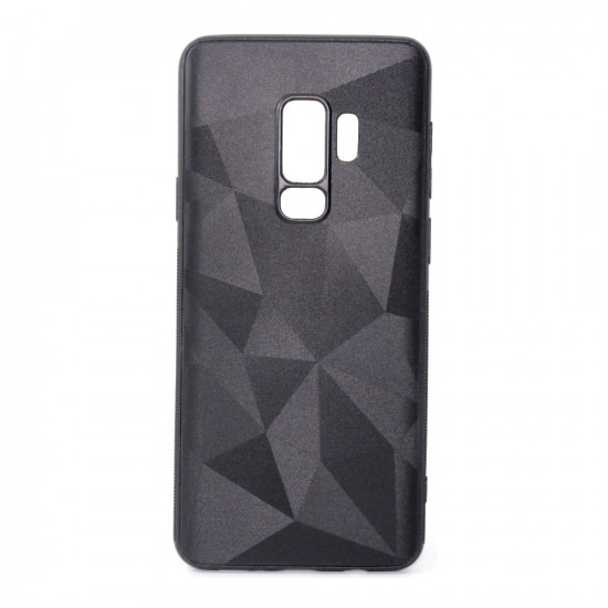 Capa Silicone Gel Com Padrão Diamante Samsung Galaxy S9 Preto