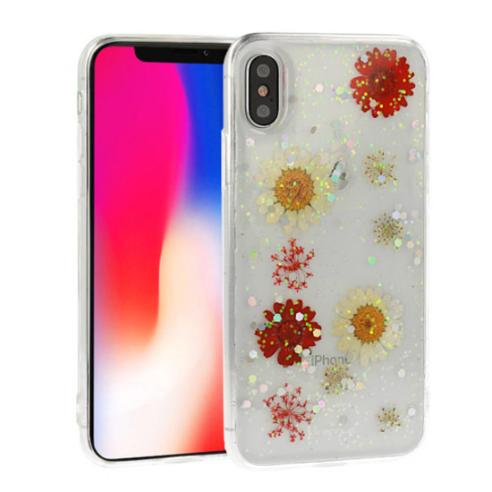 Capa Silicone Dura Com Desenho Flor Vennus Apple Iphone Xr Transparente Stella