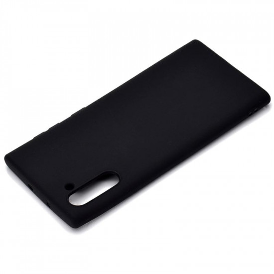 Funda de silicona Samsung Galaxy Note 10 Negra Mate