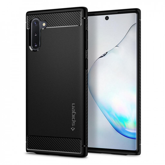 Spigen Rugged Armor Case For Samsung Note 10 Black