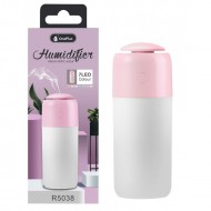 Humidificador De Aire Y Fragancia Oneplus R5038 Rosado Con 7 Colores Led