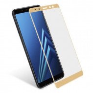 Screen Glass Protector 5d Samsung Galaxy A8 2018 Gold