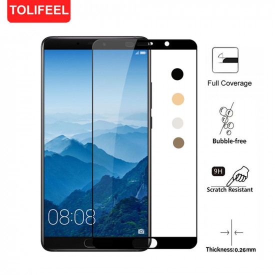 Screen Glass Protector 5d Full Glue Curved Huawei Mate 30 Pro Black