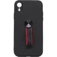 Capa Para Iphone Xr Con Porta Ring Negro