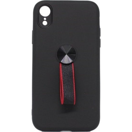 Cover For Iphone Xr With Ring Holder Black