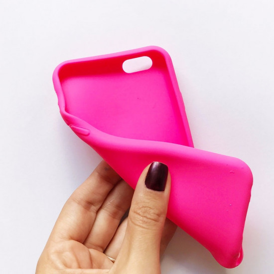 Capa De Silicio Apple Iphone 7 / 8 / Se Rosado