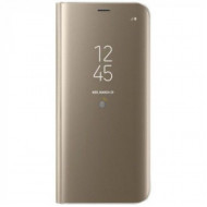 Capa Flip Cover Clear View Samsung Galaxy A11 / M11 Dourado