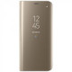 Capa Flip Cover Clear View Samsung Galaxy S10 Lite / A91 Dourado